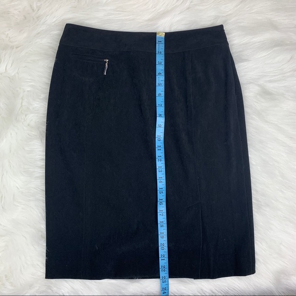 New with tags women’s size 8 Doncaster black stretchy polyester pencil skirt - Picture 3 of 11